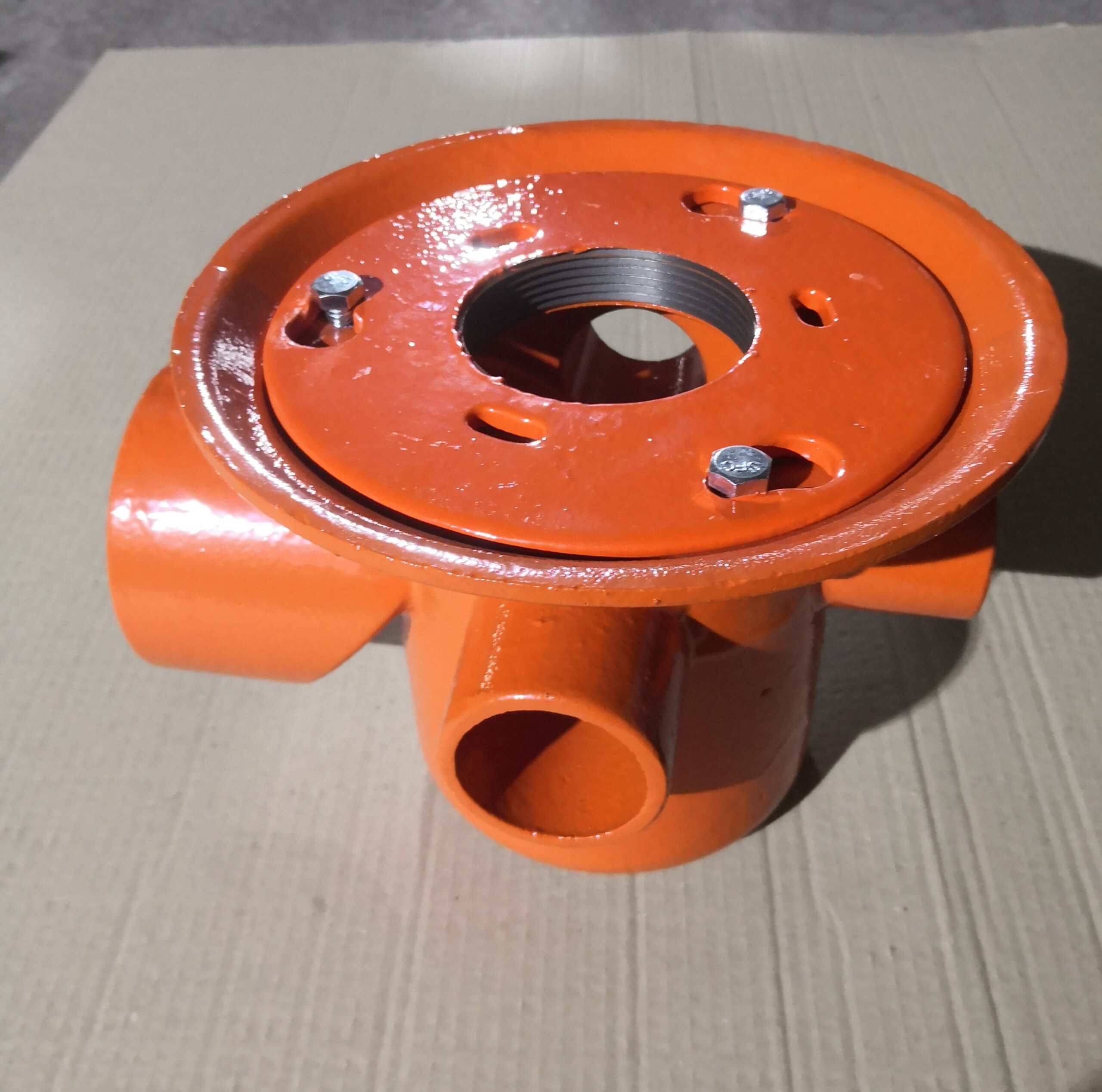 RAL 2001 powder coated drains and castings